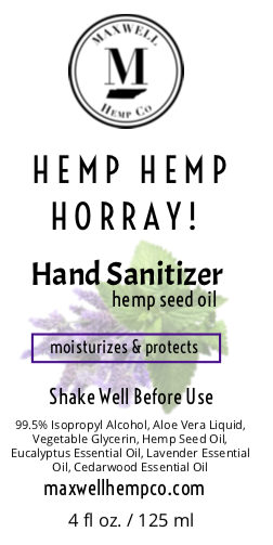 HEMP HEMP HOORAY! - HAND SANITIZER