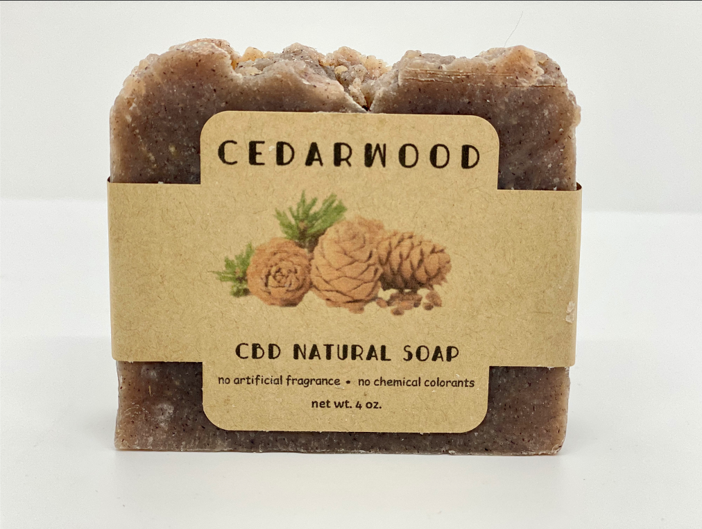 CEDARWOOD - CBD NATURAL SOAP